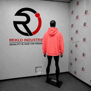 Sudadera con capucha extragrande rosa coral con logo de signo de dólar, diseño gráfico personalizado de ropa urbana, sudadera con capucha unisex informal a la moda. - Product Image 4