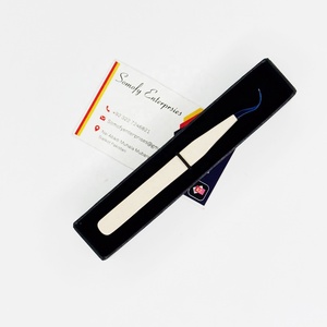 Pinces à cils professionnelles Somofy de haute qualité en acier inoxydable, pointes personnalisables, précision, antistatiques, pointes lisses, durables - Product Image 6