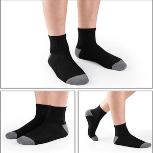 12 paires de chaussettes à cheville rembourrées pour hommes, lot de 12 chaussettes basses confortables, respirantes, décontractées et athlétiques pour un usage quotidien, noires - Product Image 4