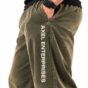 Pantalon décontracté pour homme, personnalisé, de qualité supérieure, avec cordon de serrage, 100% coton, imperméable, multi-poches, coupe décontractée, élastique et ajustable - Product Image 4
