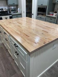 Luxury Natural Rubberwood <b>Table</b> Top Solid Wood Board Custom Dimensions for Dining and Workspace - Product Image 1