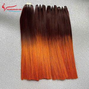 Extensions de cheveux vierges vietnamiennes lisses SDD, cheveux lisses Remy, double trame, grand stock, très soyeux - Product Image 3