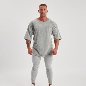 T-shirt vintage personnalisé délavé à l'acide pour homme, 100 % coton, coupe oversize ajustée, manches courtes, motif imprimé, prix abordable, sur mesure - Product Image 6