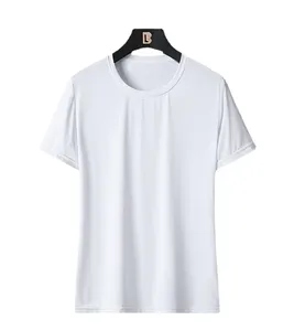 Camiseta personalizada con logo impreso, de alta calidad, para hombre, 100% algodón, holgada, al por mayor, de jersey de algodón 100% para hombre. - Product Image 1