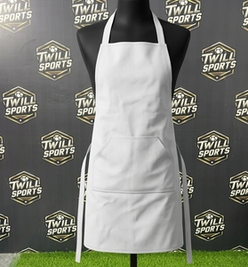 Delantal de Algodón Blanco Tejido de 33x21 Pulgadas, Uniforme Unisex para Camareros de Restaurante y Bar - Product Image 2