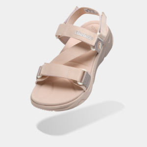 Sandales de sport roses pour femmes, légères, avec lanières croisées, talon amovible, empeigne en nylon, semelle intermédiaire en EVA - Product Image 2