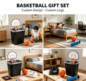 Ensemble de mini-paniers de basket personnalisés avec tableau magnétique pour les enfants, idéal pour les jeux en intérieur et les cadeaux promotionnels, avec options de couleur et de logo - Product Image 6