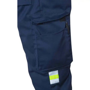 Pantalones de trabajo casuales de lona transpirable, corte ajustado, con bolsillos para herramientas, elásticos, multifuncionales, para hombre. - Product Image 5