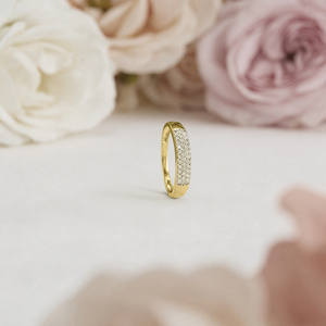 Lab Grown Diamond Multi <b>Row</b> Statement Band Ring - Product Image 5