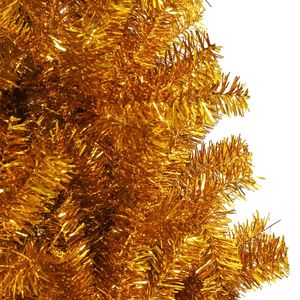 6 ft oro animale domestico albero di natale artificiale con Stand decorazioni per le vacanze Festive - Product Image 4