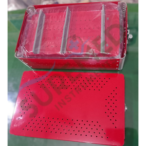 Aluminum Surgical Tray Sterilization Box Medical Instrument Storage Aluminum Surgical Tray Sterilization Box Reusable - Product Image 4