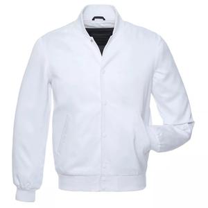 Veste universitaire en cuir véritable personnalisée pour hommes, col montant, nouveau design, veste de collège, logo brodé, veste Letterman, vente en gros - Product Image 4