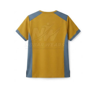 Tenue de travail pour clinique médicale, haut de blouse à col rond et manches courtes, uniforme professionnel pour le personnel infirmier, les soins de santé et les laboratoires - Product Image 4