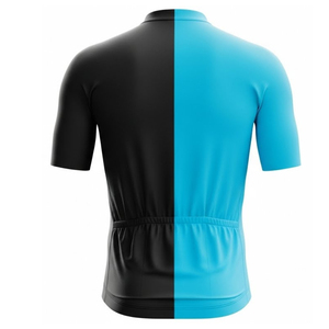 เสื้อจักรยานสีตัดกันแบบคอนทราสต์สูง |   เสื้อจักรยานแขนสั้นสีดำซีแยนโปรฟิตสำหรับผู้ชาย ผ้ายืดสแปนเด็กซ์/โพลีเอสเตอร์ แห้งเร็ว - Product Image 2