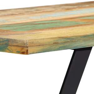 Mesa de Comedor Multicolor con Tablero de Madera Reciclada Sólida y Patas de Hierro con Recubrimiento en Polvo - Product Image 6