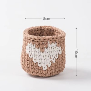 Colorful Macrame <b>Basket</b> Planter Stylish Cotton Rope <b>Basket</b> Holder Ideal For Indoor Balcony And Home Decor Use From India - Product Image 4