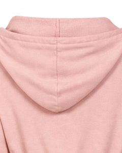 Womens Blush Pink <b>Cropped</b> <b>Zip</b> <b>Up</b> Hoodie Slim Fit Long Sleeve Casual Streetwear Cotton Fleece Sweatshirt Custom Logo ODM Factory - Product Image 6
