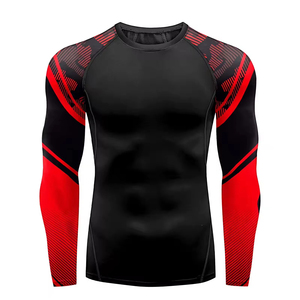 Custom <b>Men's</b> Rash Guard Long Sleeve <b>Swim</b> <b>Shirt</b> – Quick Dry Protection <b>Men's</b> Rash Guard for Surfing OEM Service And Design - Product Image 5