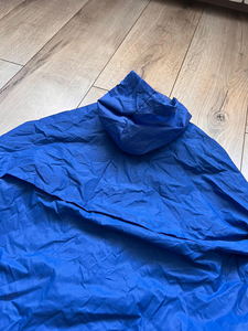 Veste coupe-vent à capuche bleue pour homme, manches longues, rayée, sportive, légère, en polyester, pour le printemps, vêtements d'extérieur - Product Image 3