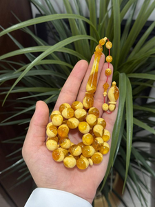 Perles de prière islamiques en résine de luxe, écologiques, peintes à la main, chapelet musulman fait main, collection Ramadan - Product Image 3