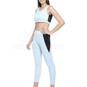 Conjunto de yoga para mujer de alta calidad sin costuras con logotipo personalizado, MOQ bajo, tela suave y el mejor precio. - Product Image 4
