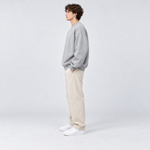 Sudadera de peso pesado para hombre, pedido al por mayor, con apliques, oversize, con cremallera lateral, marca privada, sudadera de primavera - Product Image 5