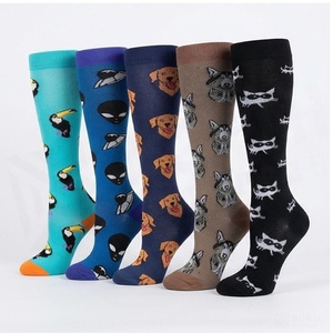 North Approach <b>Knee</b> <b>High</b> <b>Socks</b> Cartoon Pattern Breathable Spandex Polyester Adults Casual Summer <b>Socks</b> - Product Image 3