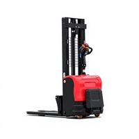 Nouveau transpalette tout-terrain 1,5 tonne 3m 550 à stabilisateurs étroits, propulsion arrière, couleur personnalisable en option, vérin de support latéral pour une hauteur de levage supérieure à 3m