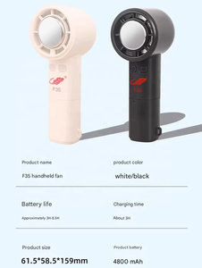 GONGTIAN F35 Bladeless Rechargeable Battery Operated Outdoor Plastic <b>Handheld</b> <b>Fan</b> with Instant Cooling - Product Image 6