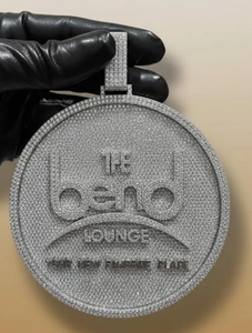 The Oeno Lounge Themed Pendant Moissanite Diamonds Iced Out <b>Jewelry</b> <b>Charm</b> Luxury Wholesale Pendant - Product Image 4