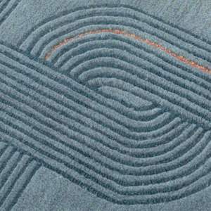 Alfombra Rectangular de Lana de Pelo Medio, Diseño Floral Moderno, Hecha a Mano, Antideslizante y Lavable, para Sala de Estar, Superventas 2026 - Product Image 2