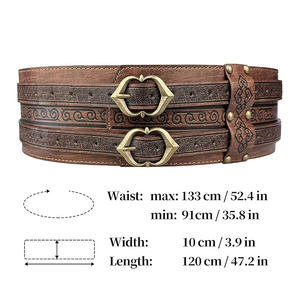 Ceinture en cuir Warrior sur mesure de haute qualité, conception professionnelle avec impression intégrale, ceinture Warrior en cuir pleine fleur - Product Image 6