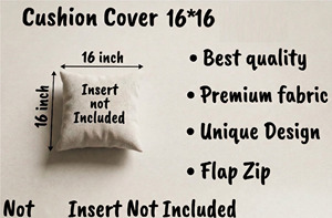 Delicate and Playful Floral-Bird Patterned <b>Cushion</b> <b>Cover</b> with Rich Textured Details - Product Image 3