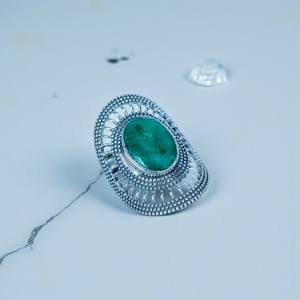 Anillos de Esmeralda y Anillos Hechos a Mano de Plata de Ley 925, Joyería a Precio de Mayoreo - Product Image 2