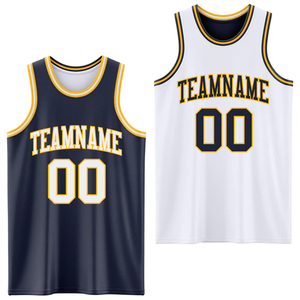 Maillot de basket-ball réversible personnalisé, tissu en maille respirant, sans manches, vêtements de sport unisexes - Product Image 1