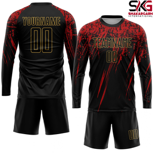 Ensemble de maillots de football personnalisés, imprimés par transfert thermique, uniforme de football, kit en polyester à séchage rapide, nom et numéro pour adultes et jeunes - Product Image 4