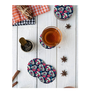 Exclusive Design Wooden <b>Enamel</b> Printed Wooden Coaster Set With holder Table Organizer Placemats For <b>Cups</b> & Glasses - Product Image 5