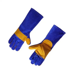Guantes de Soldadura JNM Resistentes al Calor, de Cuero Vacuno, para Trabajo Pesado, Protección Ignífuga para Manos - Product Image 1