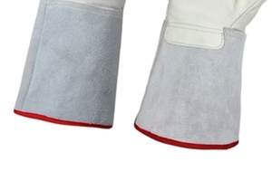 Heavy Duty Heat Resistant Impact Resistant 10-Inch for Welding <b>Gloves</b> Latex-Free Elastic Wristlet Anti-Static Anti-Vibration - Product Image 4