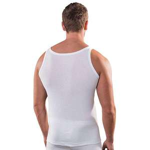 Débardeur sport à capuche respirant en coton pur sans manches classique pour homme, idéal pour les activités de plein air - Product Image 3