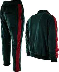 <b>Prime</b> Comfort Lounge Ensemble Relaxed Fit Plain Two Piece <b>Clothing</b> Trendy Minimalist Velvet Track Suit - Product Image 3