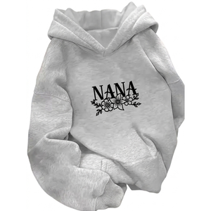 Sweat-shirt à capuche zippé pour femme, style streetwear, avec strass personnalisés, coupe oversize - Product Image 1