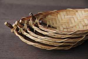 Panier de rangement en bambou de haute qualité, ensemble de paniers écologiques pour pique-nique, fruits, panier décoratif, fournisseur économique - Product Image 2