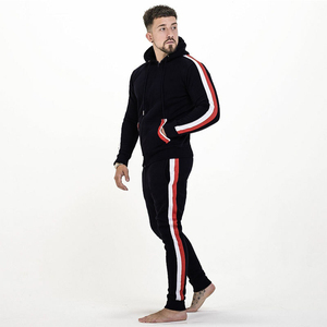 Conjunto Deportivo 2 en 1 para Hombre, Sudadera con Capucha Gris, Cierre de Cremallera, Mangas Largas, Bolsillos Laterales, Ropa Deportiva Informal, Transpirable, 100% Algodón - Product Image 6
