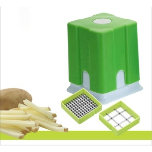Astilladora de patatas de plástico, herramienta de cocina duradera con cuchillas de acero inoxidable para cortar patatas fáciles, hacer patatas fritas, aperitivos - Product Image 3