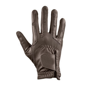 Gants d'équitation en cuir synthétique à quatre directions d'extension avec paume en silicone imprimé, personnalisables avec logo, résistants à l'usure - Product Image 1