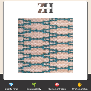 Stitch Hand Woven 100% Wool Rug Textured Handmade Area Carpet Custom Size <b>Floor</b> Covering for Stair <b>Runner</b> Wall to Wall Interior - Product Image 6