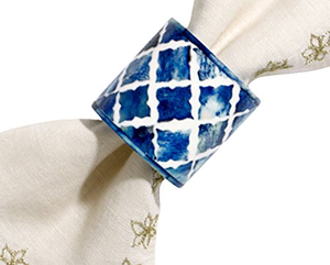 Porte-serviettes de mariage en os incrusté au design unique, écologique, style moderne et luxueux, haute qualité, durable, pour restaurant et salle à manger - Product Image 1