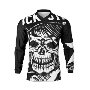Maillot de motocross pour une performance ultime, maillot de motocross à manches longues coupe-vent d'été avec impression par sublimation, tissu respirant - Product Image 5
