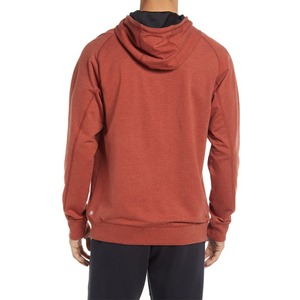 Men's Casual Solid Front Logo Fleece <b>Hoodies</b> <b>Plain</b> Dyed Quick Dry Breathable for Autumn Season - Product Image 4